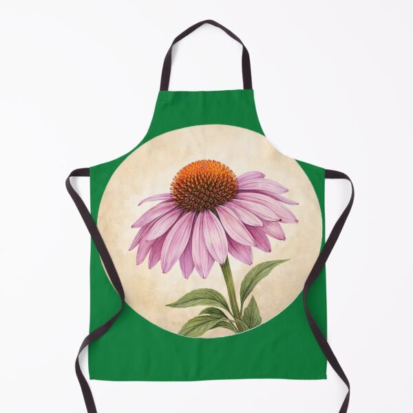 Item preview, Coneflower Radiance – Echinacea Botanical Circle Design designed and sold by TheJoyfulPen.