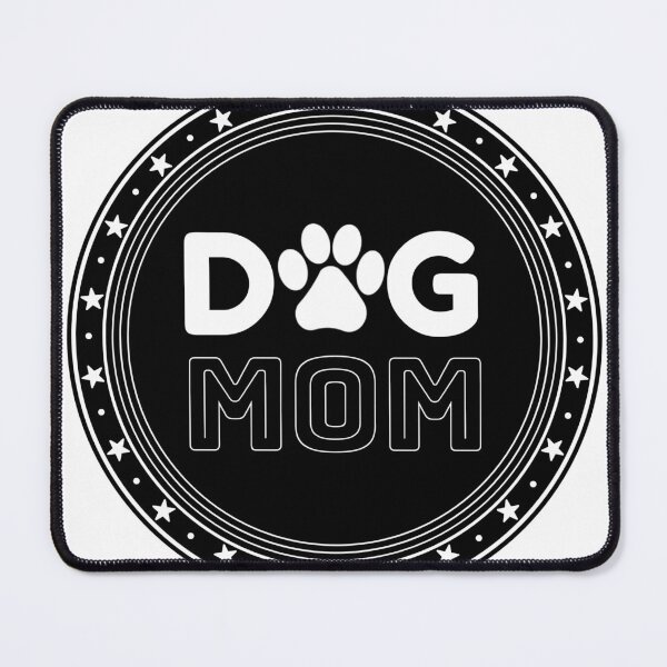 Item preview, Dog Mom Badge Black designed and sold by DogLoveArt.