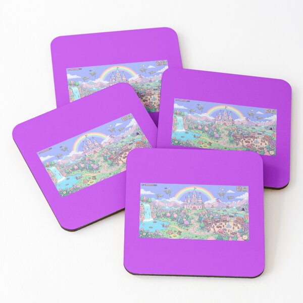 Item preview, pastel pixel gaming landscape totes designed and sold by helderpoeta.