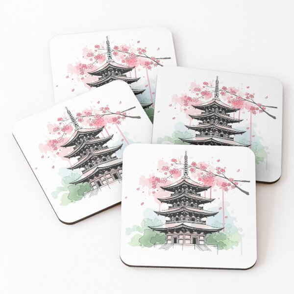 Item preview, a temple with flowers and colors designed and sold by Black Sorrow.