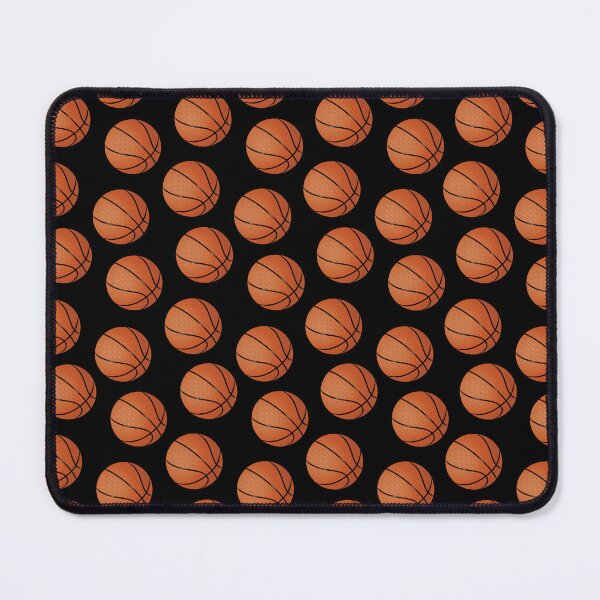 Item preview, Basketball Pattern – Classic Orange Balls on Black Sport Art Print / Throw Pillow designed and sold by Lainey1978.