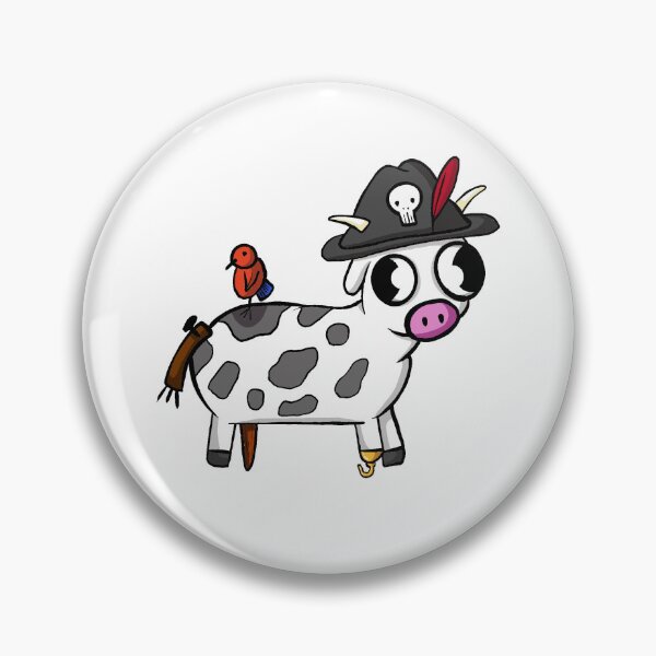 Item preview, pirate cow designed and sold by Tall Guy Draws.