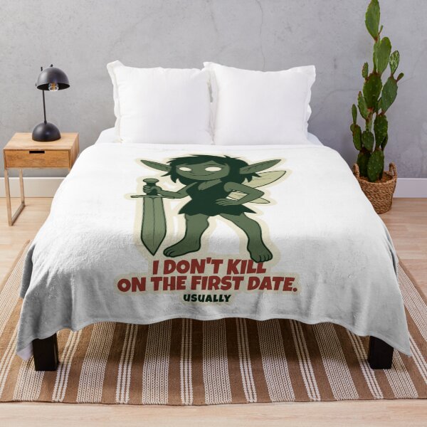 Item preview, I Don't Kill on the First Date. Usually. designed and sold by DarkEggFactory.