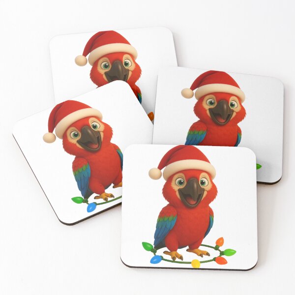 Item preview, Christmas Green Wing Macaw  designed and sold by Sillytoe.