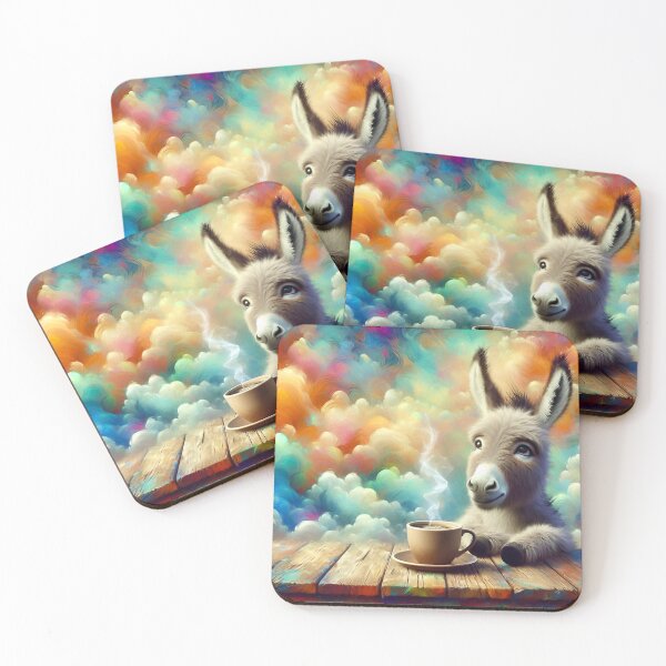 Item preview, Donkey Drinking Coffee: "Donkey Drip” designed and sold by The Coffee Critters.
