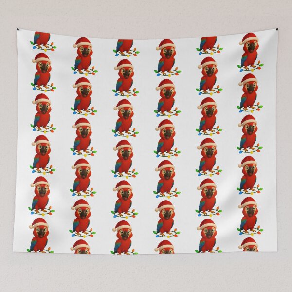 Item preview, Christmas Green Wing Macaw  designed and sold by Sillytoe.