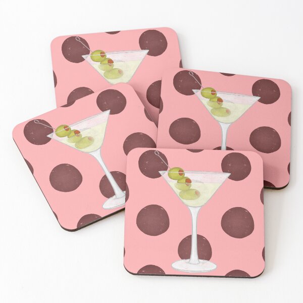 Item preview, Martinis & Polka Dots designed and sold by Kodella Co..