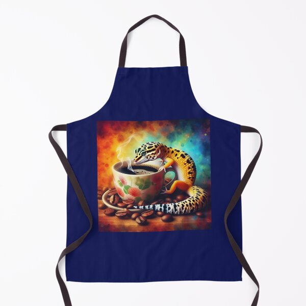 Item preview, Leopard Gecko Drinking Coffee: "Leopard Gecko Latte” designed and sold by The Coffee Critters.
