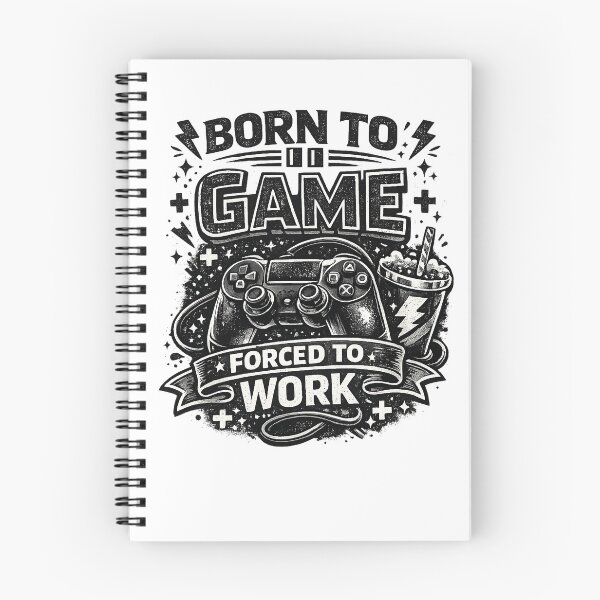 Item preview, Gift for Gamer, "Born to Game, forced to Work" designed and sold by Adrikul.