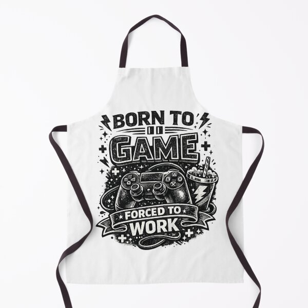 Item preview, Gift for Gamer, "Born to Game, forced to Work" designed and sold by Adrikul.