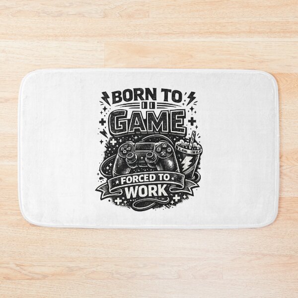 Item preview, Gift for Gamer, "Born to Game, forced to Work" designed and sold by Adrikul.