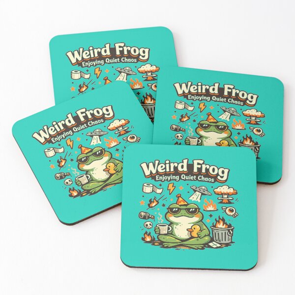 Item preview, Relaxed frog amidst the chaos designed and sold by FroggyOnly.