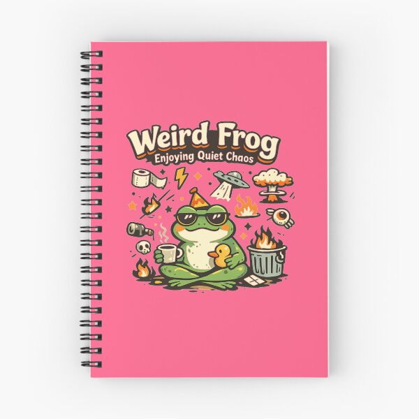 Item preview, Relaxed frog amidst the chaos designed and sold by FroggyOnly.
