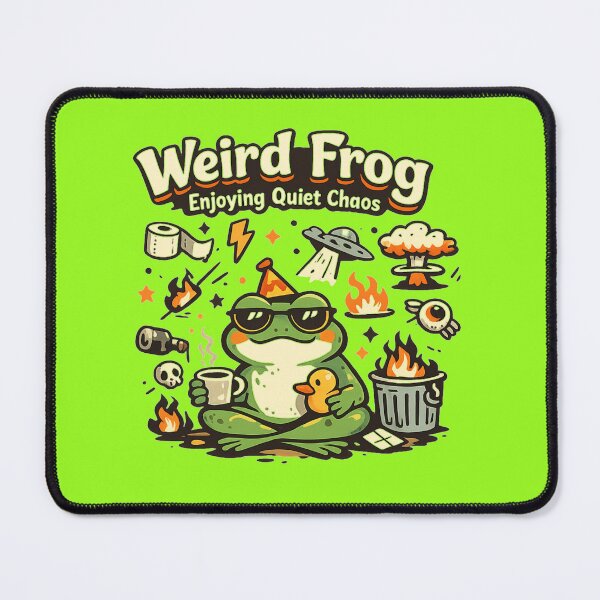 Item preview, Relaxed frog amidst the chaos designed and sold by FroggyOnly.