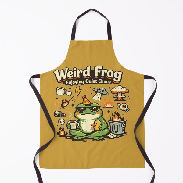 Item preview, Relaxed frog amidst the chaos designed and sold by FroggyOnly.