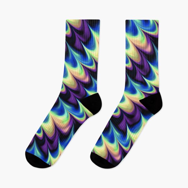 Item preview, Voile d'Aurore | Psychedelic Aurora Swirl Pattern - Vibrant Rainbow Waves designed and sold by Lainey1978.