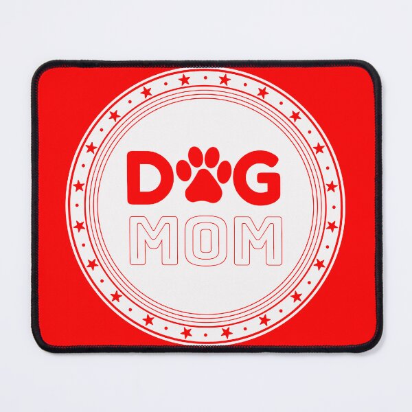 Item preview, Dog Mom White Badge designed and sold by DogLoveArt.