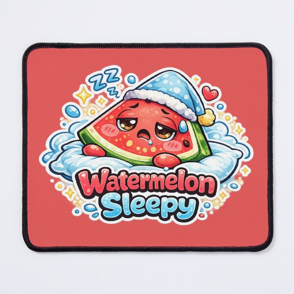 Item preview, Sleepy Watermelon Kawaii | Cute & Cozy Sleeping Watermelon designed and sold by apanoracar.