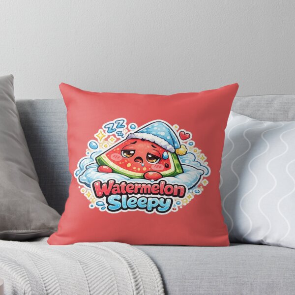 Item preview, Sleepy Watermelon Kawaii | Cute & Cozy Sleeping Watermelon designed and sold by apanoracar.