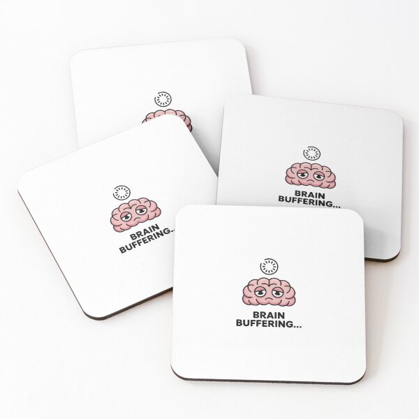 Item preview, Funny Brain Buffering Loading - Relatable Student Meme Sticker designed and sold by Mr-wow.