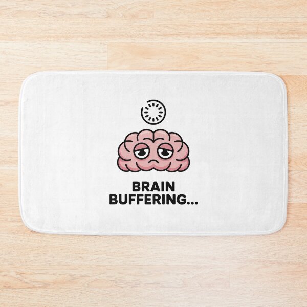 Item preview, Funny Brain Buffering Loading - Relatable Student Meme Sticker designed and sold by Mr-wow.