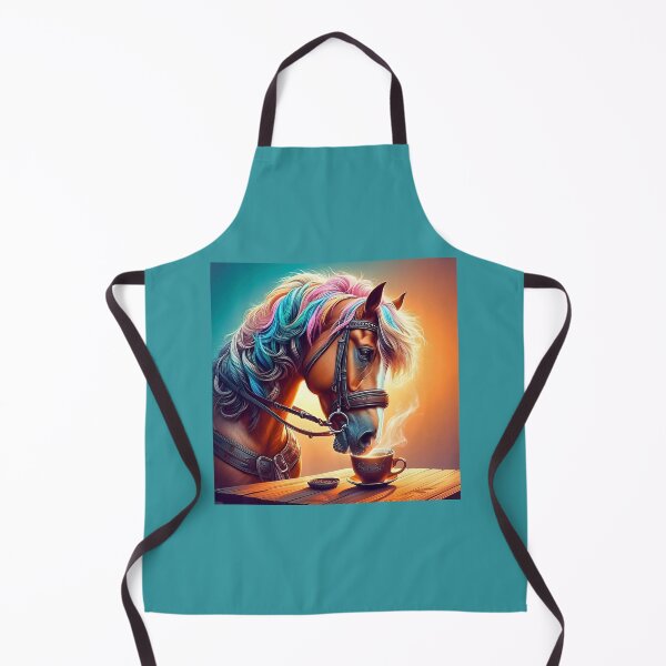 Item preview, Chestnut Horse Drinking Coffee: "Chestnut Charm” designed and sold by The Coffee Critters.