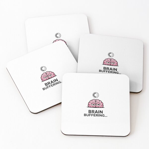 Item preview, Cute Exhausted Brain Please Wait - Introvert Humor Art designed and sold by Mr-wow.