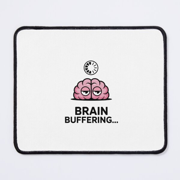 Item preview, Cute Exhausted Brain Please Wait - Introvert Humor Art designed and sold by Mr-wow.