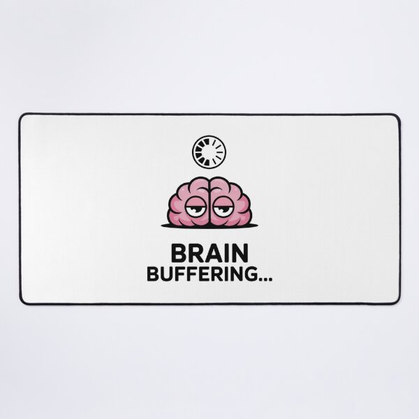 Item preview, Cute Exhausted Brain Please Wait - Introvert Humor Art designed and sold by Mr-wow.