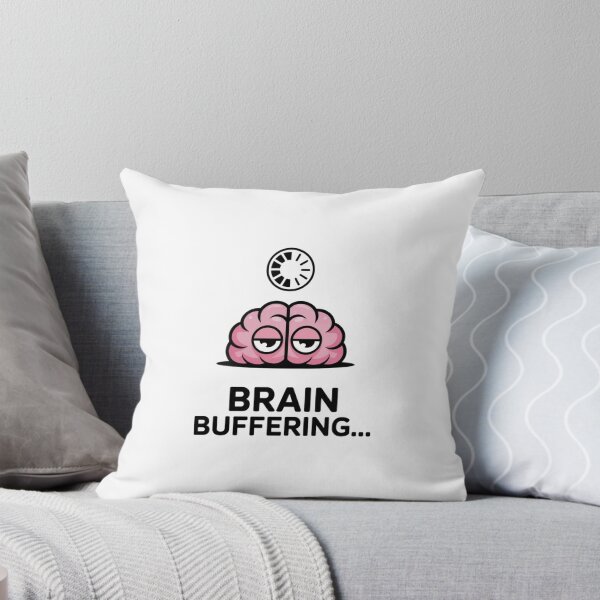 Item preview, Cute Exhausted Brain Please Wait - Introvert Humor Art designed and sold by Mr-wow.