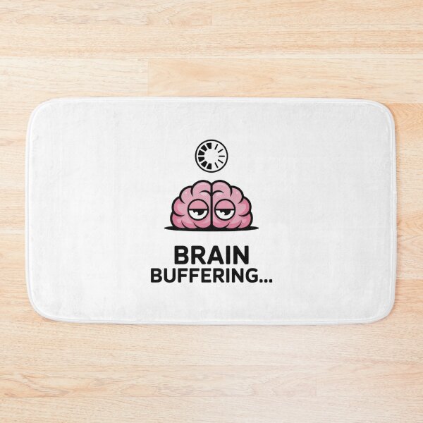 Item preview, Cute Exhausted Brain Please Wait - Introvert Humor Art designed and sold by Mr-wow.
