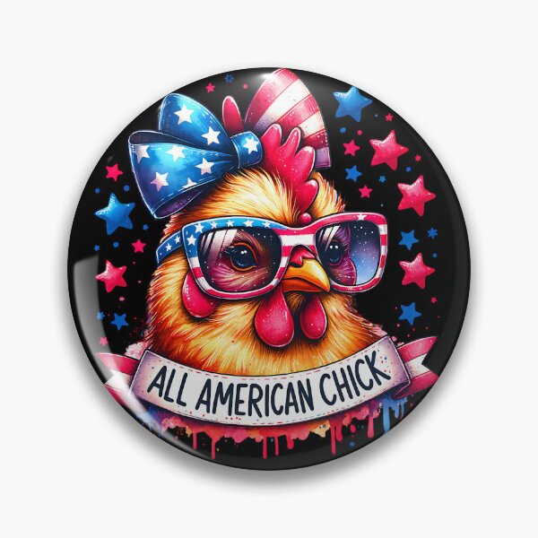 Item preview, All American Chick Funny Chicken Patriotic USA Flag Sunglasses 4th of July designed and sold by Testarossi Designs.