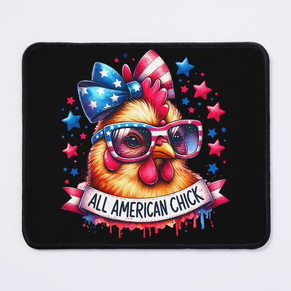 Item preview, All American Chick Funny Chicken Patriotic USA Flag Sunglasses 4th of July designed and sold by Testarossi Designs.