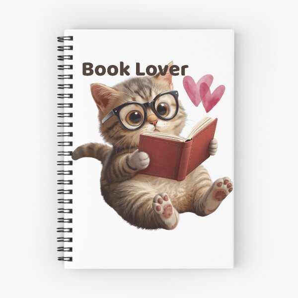 Item preview, Cute Book Lover Cat Reading Book Kawaii Cat designed and sold by INDEEDME.