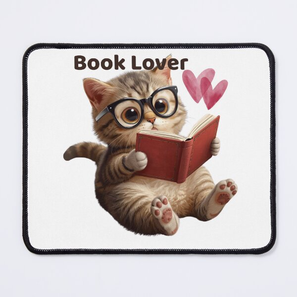 Item preview, Cute Book Lover Cat Reading Book Kawaii Cat designed and sold by INDEEDME.