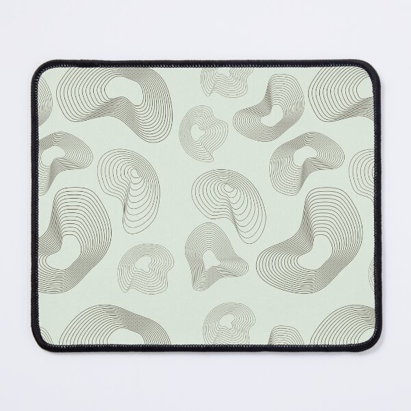Item preview, Abstract Topographic Line Art Print | Brown and Light Green designed and sold by ApricityPhrases.