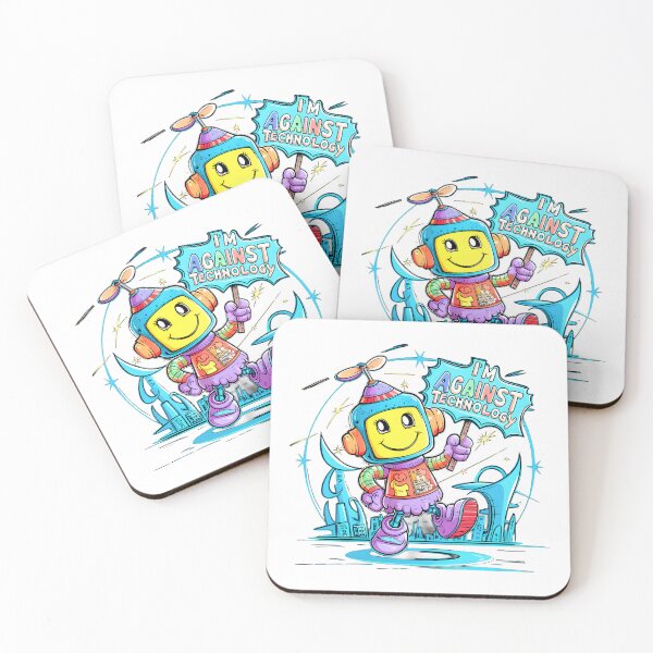 Item preview, cute robot quote inspiration humor futuristic designed and sold by madevdine.