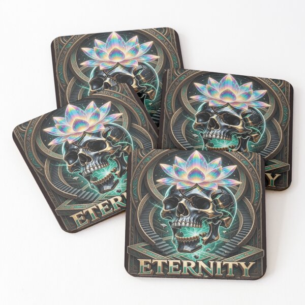 Item preview, Fourth Dimensional Eternity Skull Lotus Art designed and sold by ZChrome.