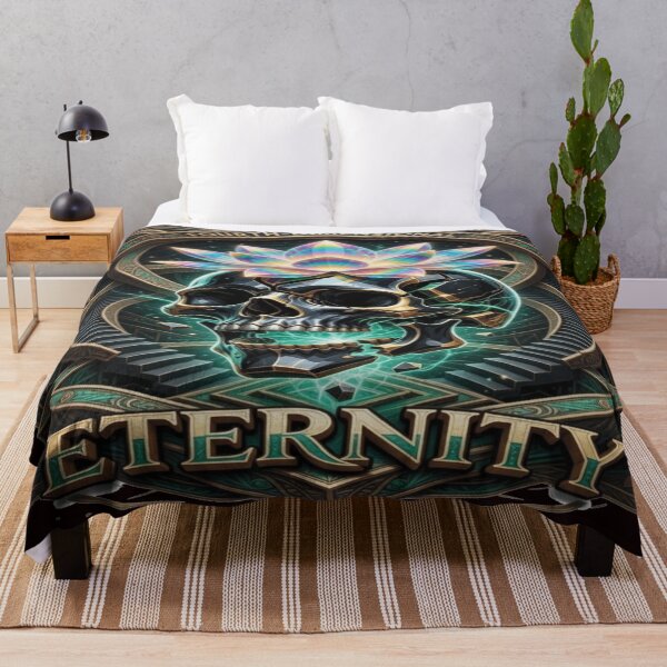 Item preview, Fourth Dimensional Eternity Skull Lotus Art designed and sold by ZChrome.