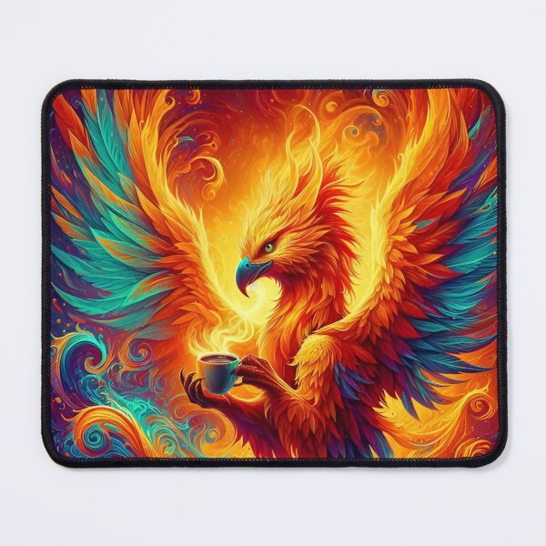 Item preview, Phoenix Drinking Coffee: "Phoenix Roast Revival” designed and sold by The Coffee Critters.