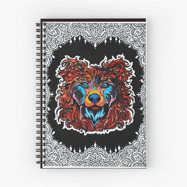 Item preview, Wildfire Spirit: Psychedelic Bear-Dog Art with Mandala Border designed and sold by Sayant Arts.
