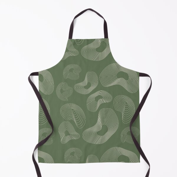 Item preview, Abstract Topographic Line Art Print | Beige and Green designed and sold by ApricityPhrases.