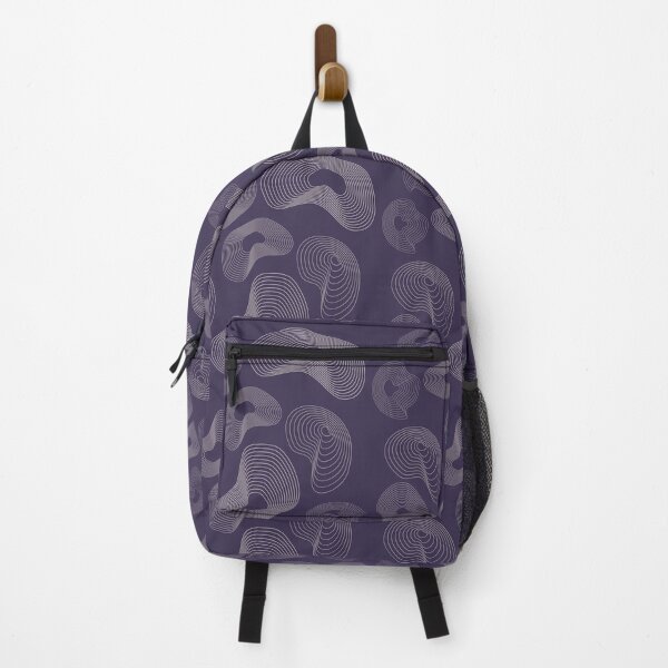 Item preview, Abstract Topographic Line Art Print | Beige and Purple designed and sold by ApricityPhrases.