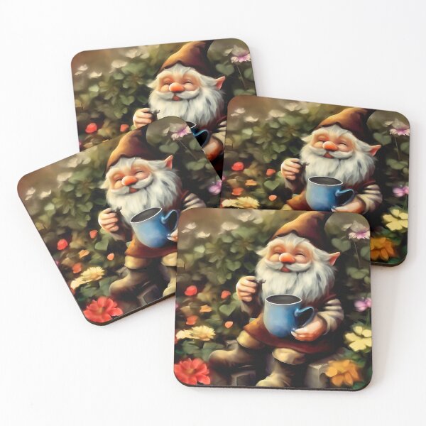 Item preview, Gnome Drinking Coffee: "Gnome Brewed Bold” designed and sold by The Coffee Critters.