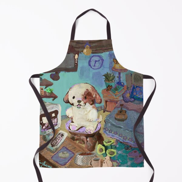 Item preview, A puppy trying to learn basic computer skills the day before a job interview so that his actual skills match what he put on his resume. designed and sold by guilhernunes.