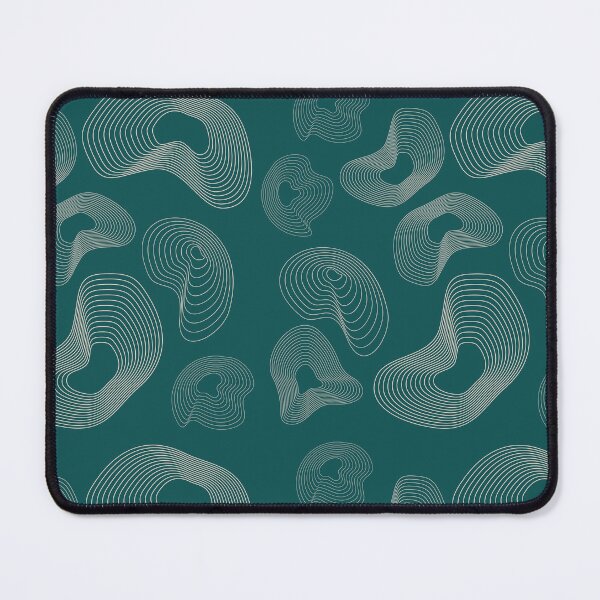 Item preview, Abstract Topographic Line Art Print | Beige and Teal designed and sold by ApricityPhrases.