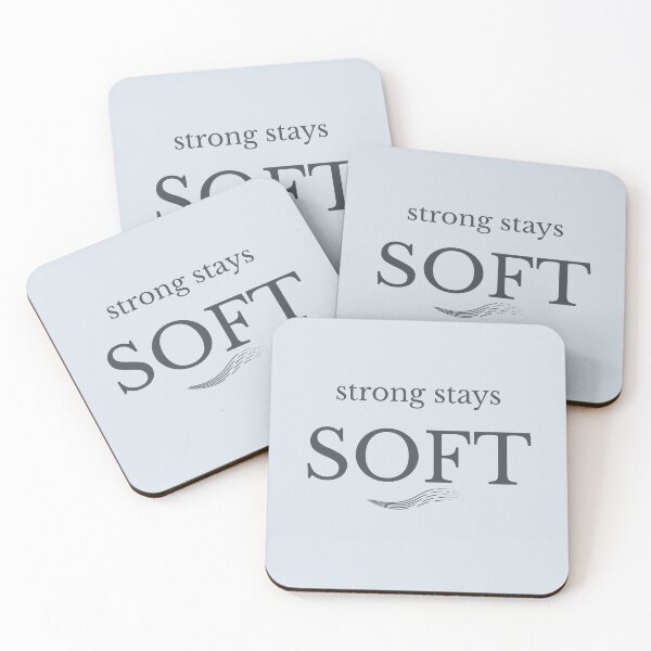 Item preview, Strong Stays Soft Minimalist Quote Design designed and sold by Minimalist Typography.