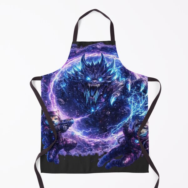 Item preview, Neon Astronaut vs Cosmic Monster designed and sold by Nika Art Studio.