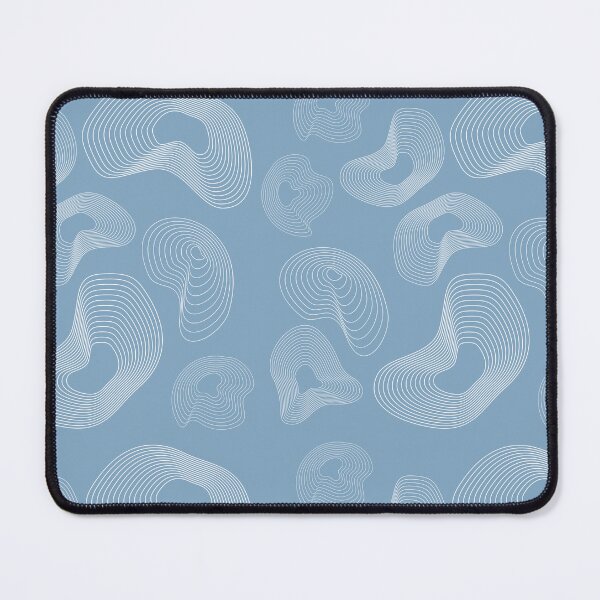 Item preview, Abstract Topographic Line Art Print | White and Blue designed and sold by ApricityPhrases.