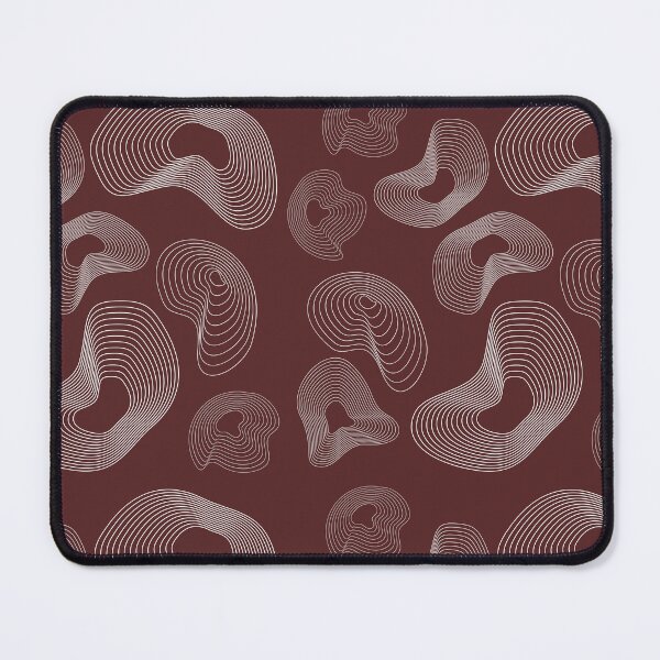 Item preview, Abstract Topographic Line Art Print | White and Maroon designed and sold by ApricityPhrases.